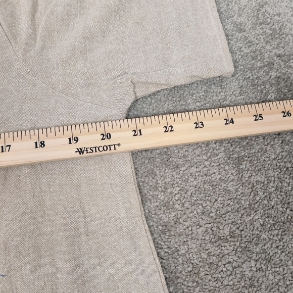 Funny Yak Women's Flax Beige 100% Cotton Dress Size Large Hippie Boho Lagenlook - Picture 7 of 8